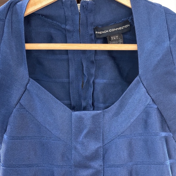 French Connection Bodycon Bandage Dress - Blue Size 2 - Picture 8 of 12